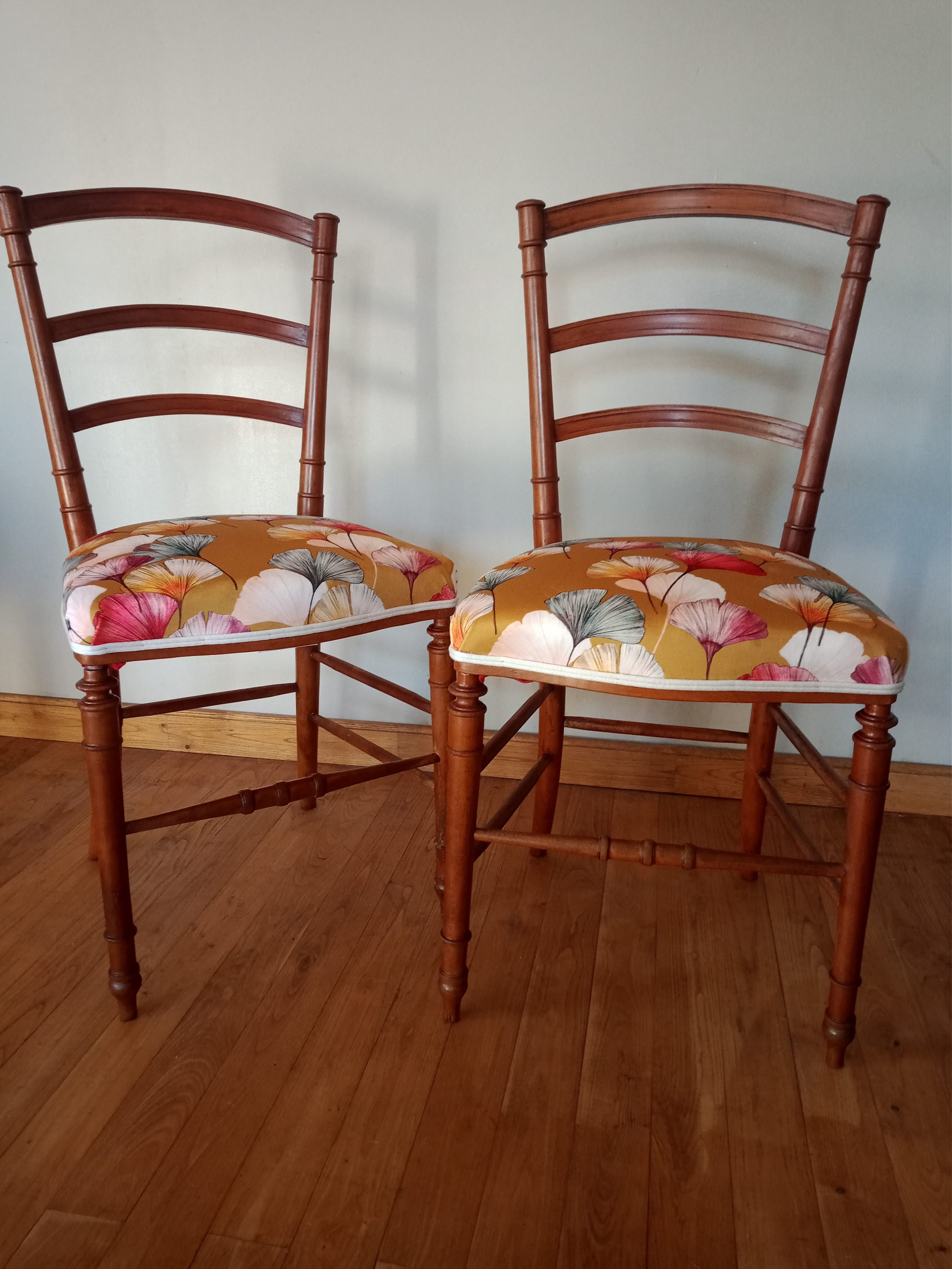 Restored seat at the Atelier de l’harmonie