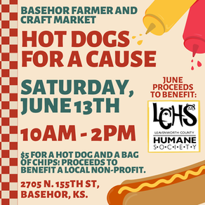 Hot Dogs For A Cause at Basehor Farmer & Craft Market!