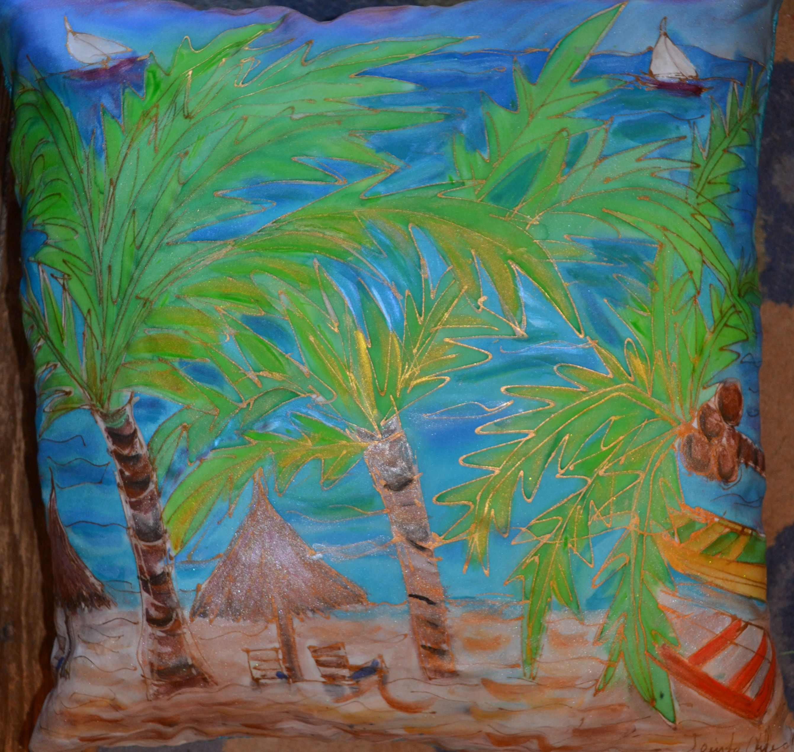 Palm Trees 1 18x18