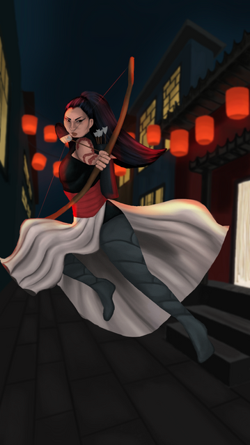 Character action pose