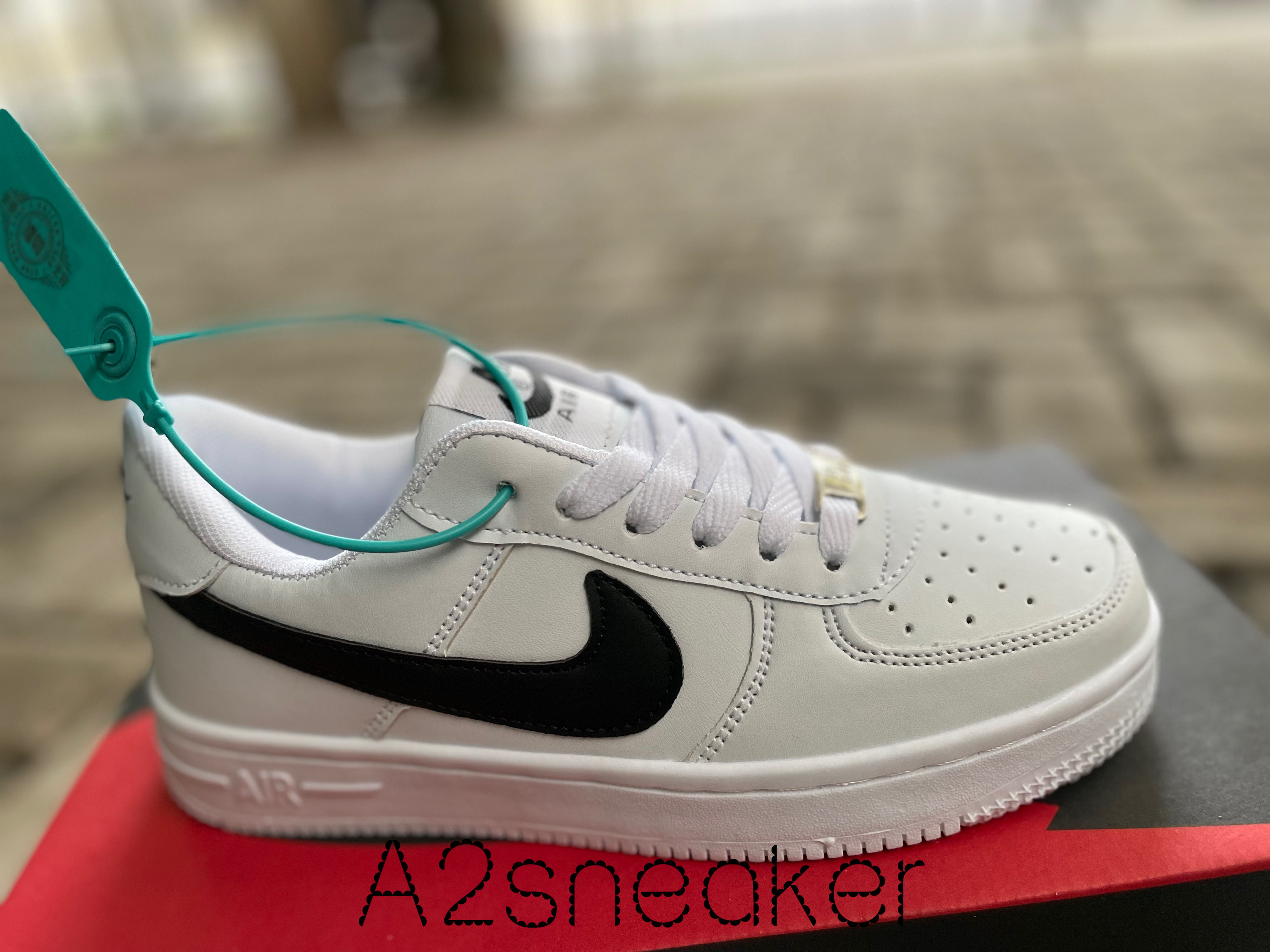 Nike Air Force 1 White List Black Low