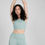 Thumbnail: Open Back MOVE Bra Top – Light Ocean