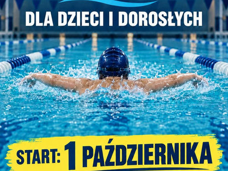 Szanowni Państwo, informujemy, że zajęcia grupowej nauki pływania dla dzieci i dorosłych rozpoczynają się od dnia 1 października 2026r.➡️Osoby zapisane otrzymają SMS z potwierdzeniem udziału w zajęci