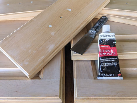 puttying drawer handle mounting holes