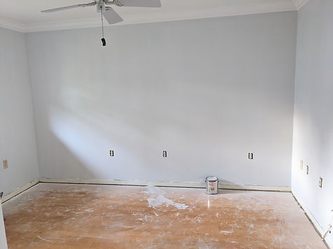 wallpaper removal repairs and painting final result