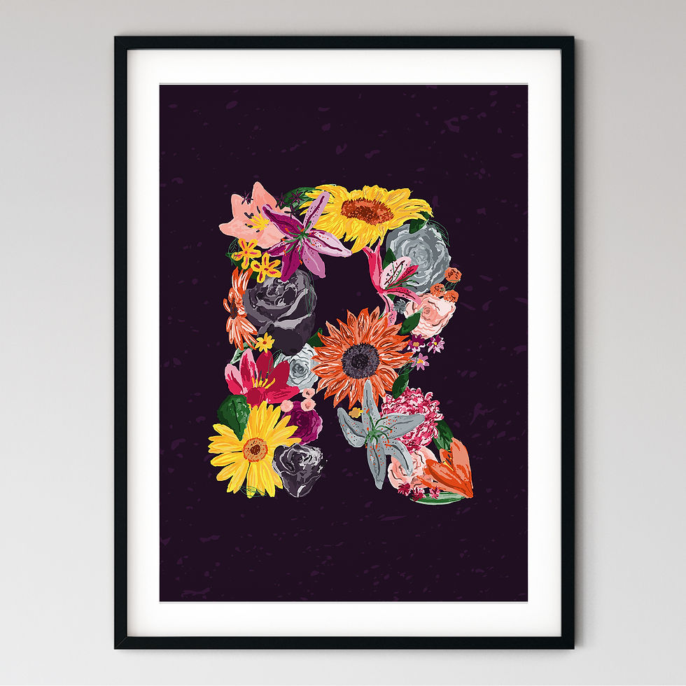 Thumbnail: 'R' Art Print