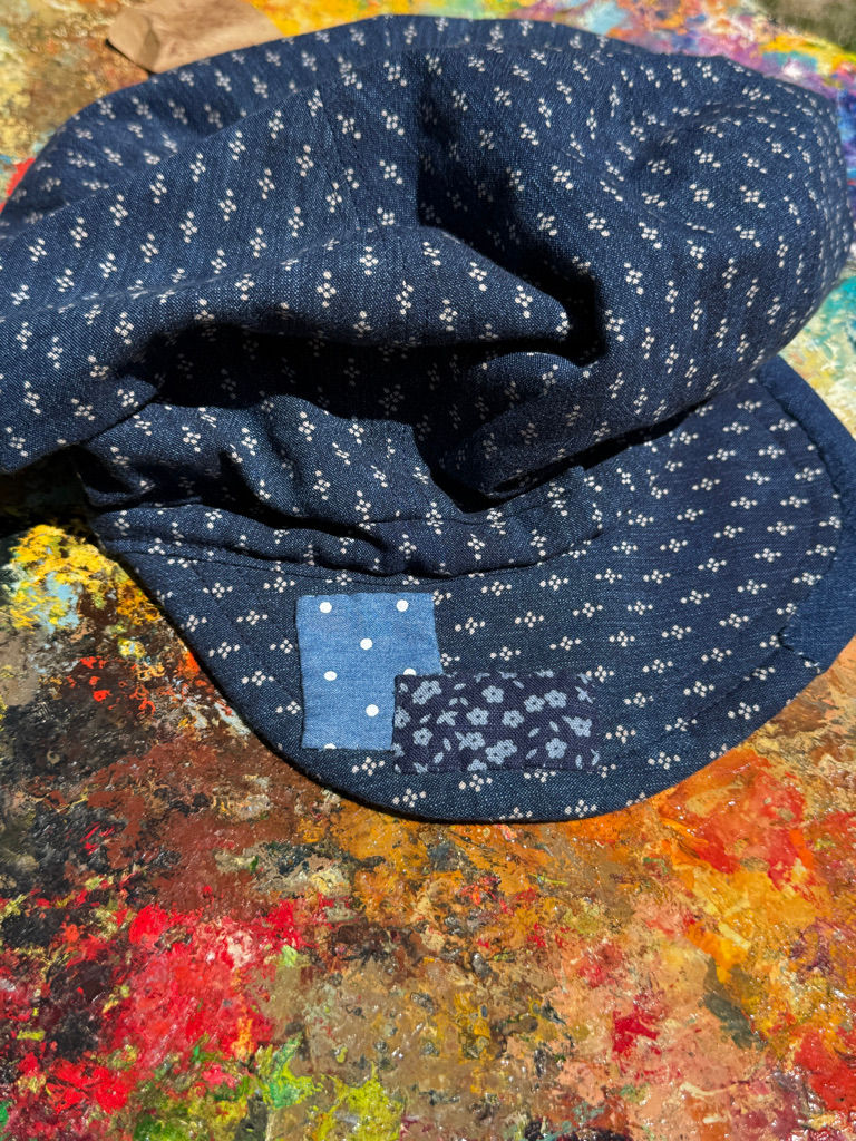 Thumbnail: Handmade cap Fly Art Atelier, structured eight-panel form, natural materials, designer artisan cap
