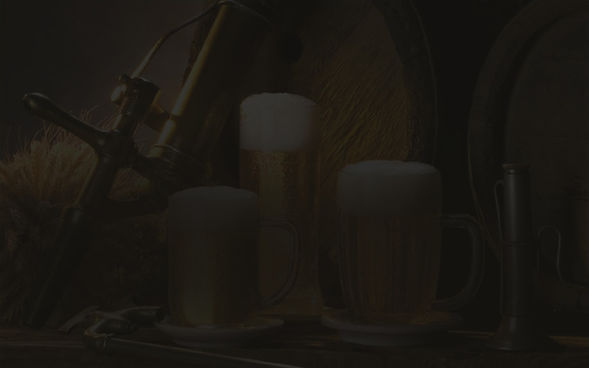 Glasses of cup filled with beer