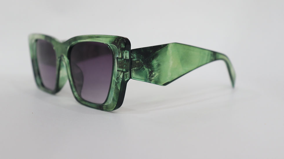 Thumbnail: 🌿 Enchanting Elegance: Dark Sea Green Retro Cat Eye Eyeglasses  by OwlEyes