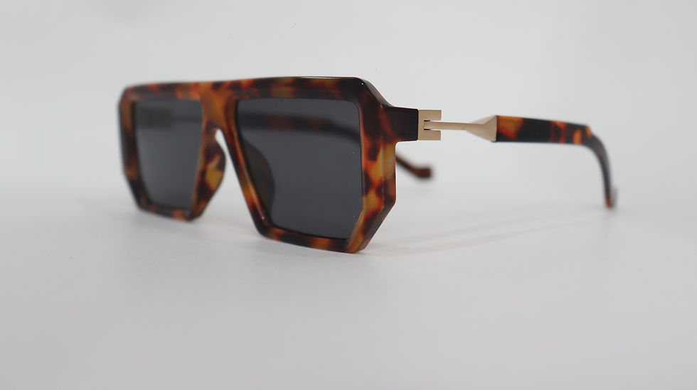 Thumbnail: 🤖⚡ Robo Chic: Cheetah Print Futuristic Sunglasses by OwlEyes 🕶️🐆