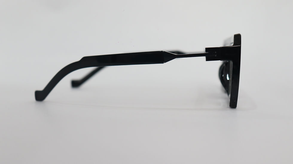 Thumbnail: 🤖⚡ Robo Noir: Jet Black Futuristic Sunglasses by OwlEyes 🕶️