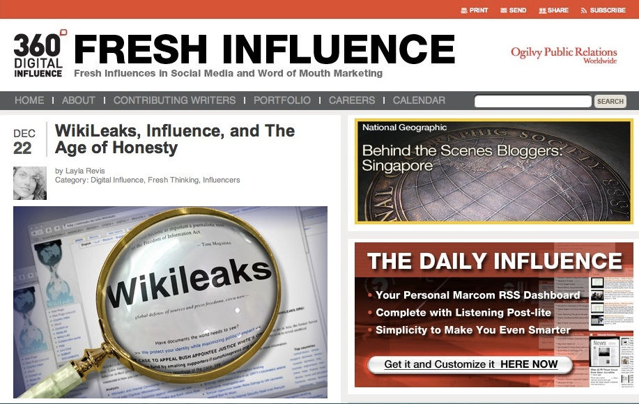 Wikileaks and Honesty
