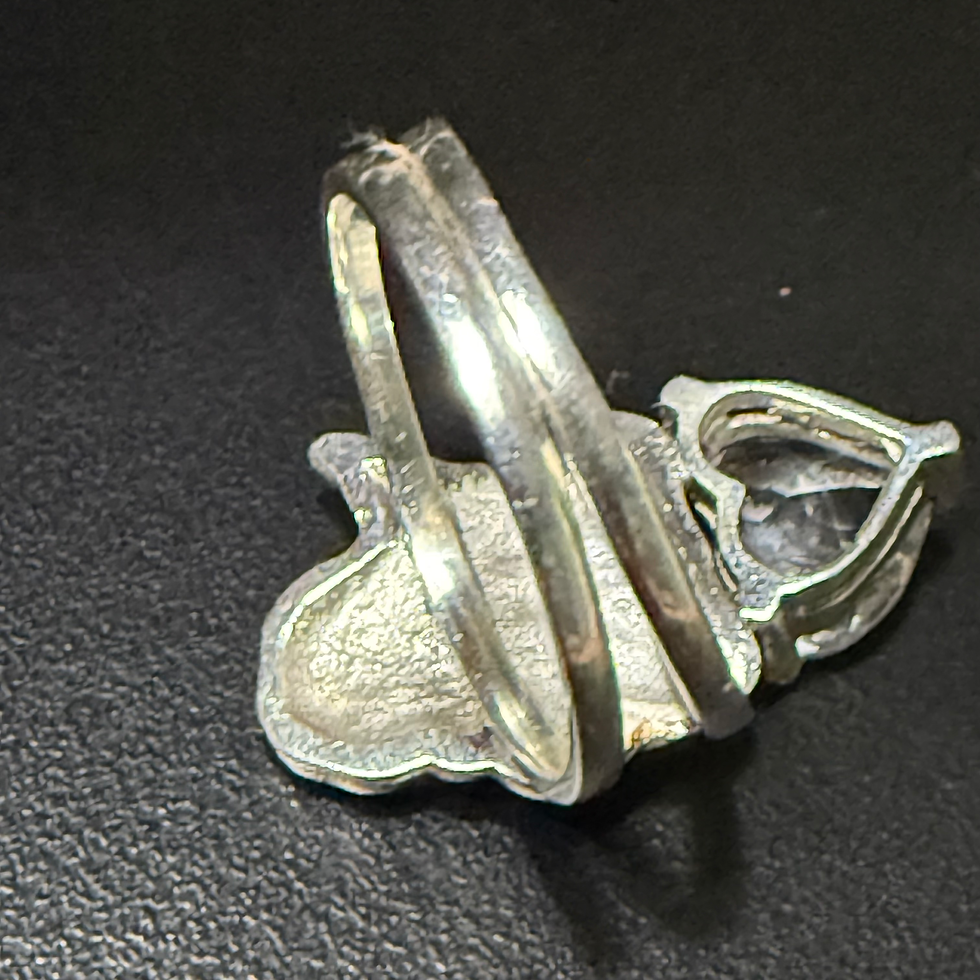 Miniatura: Anel anjinho coração quartzo rosa AA38c