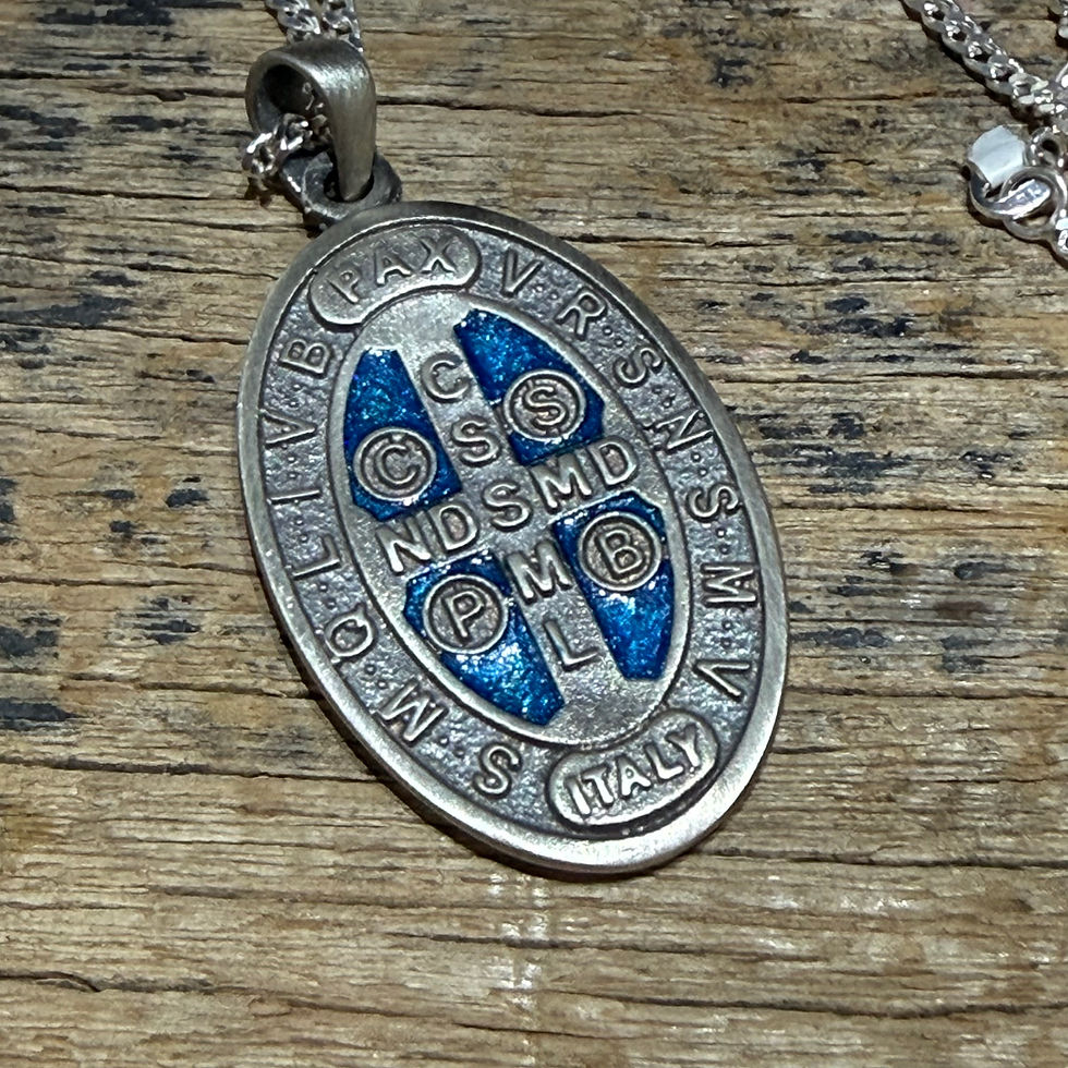 Miniatura: Medalha São Bento resina 