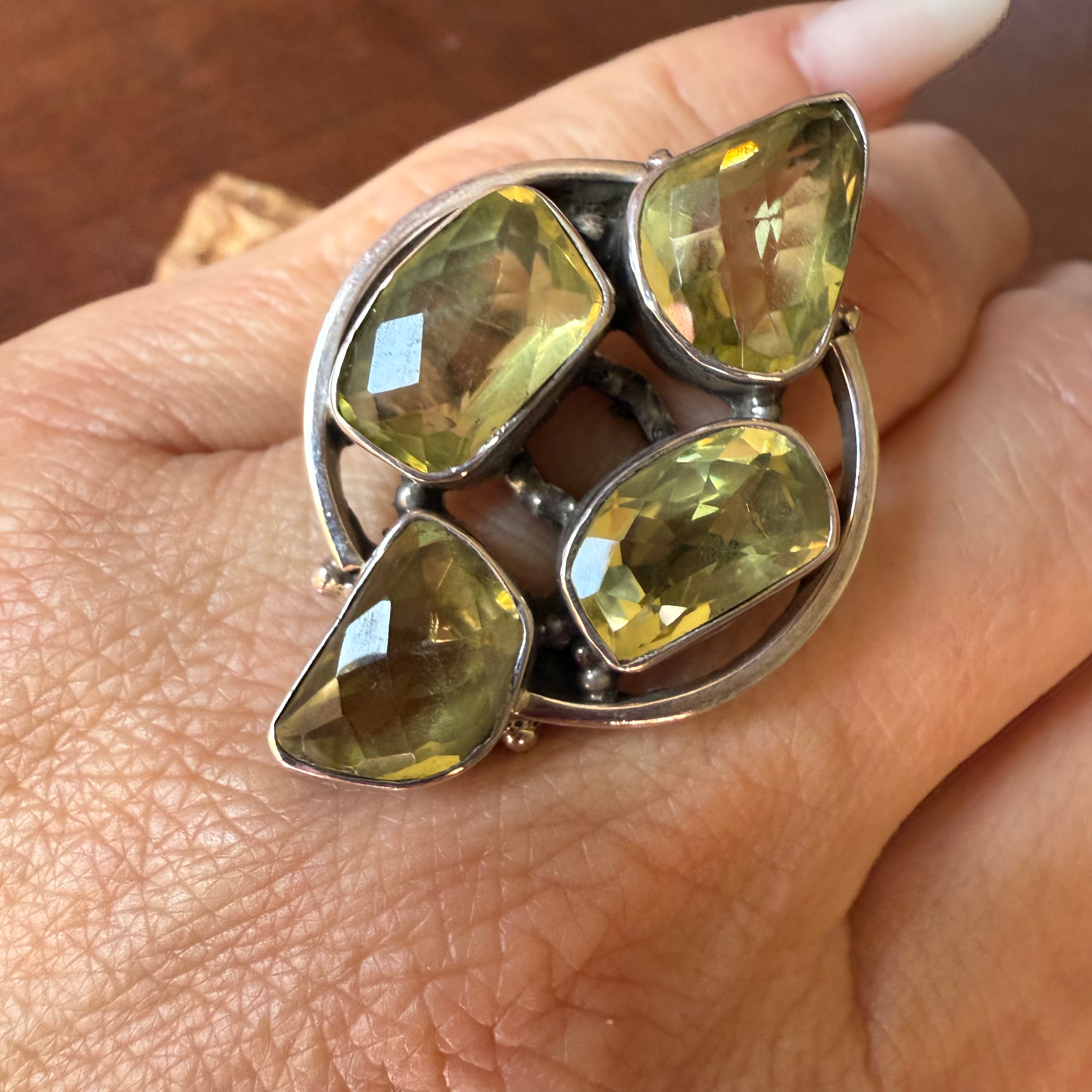 Anel green gold orgânico 