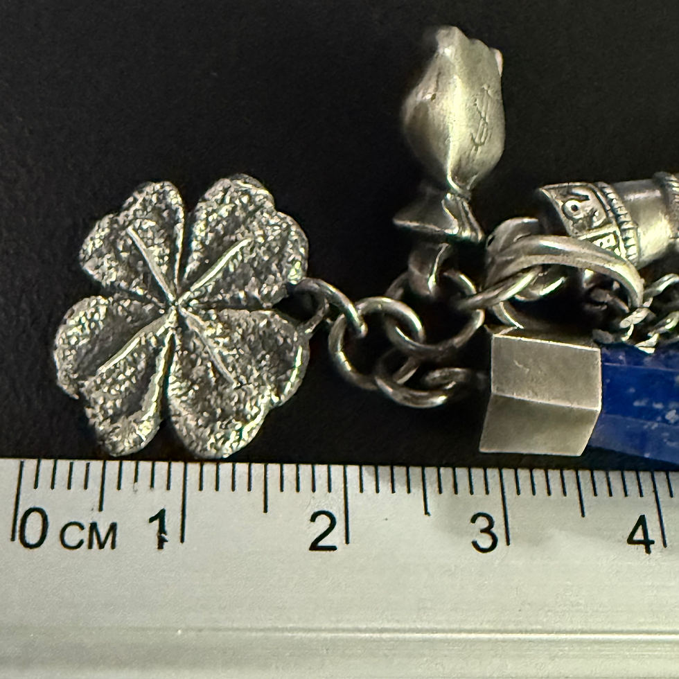 Miniatura: Colar patuá lápis lazuli CA12