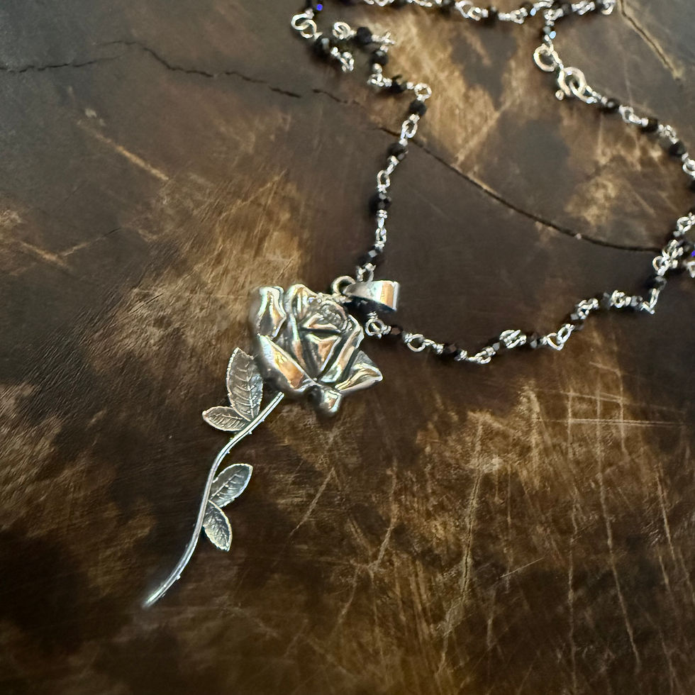 Miniatura: Colar rosa  petit espinélio 