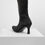 Thumbnail: COWBOY BOOTS in black cowhide