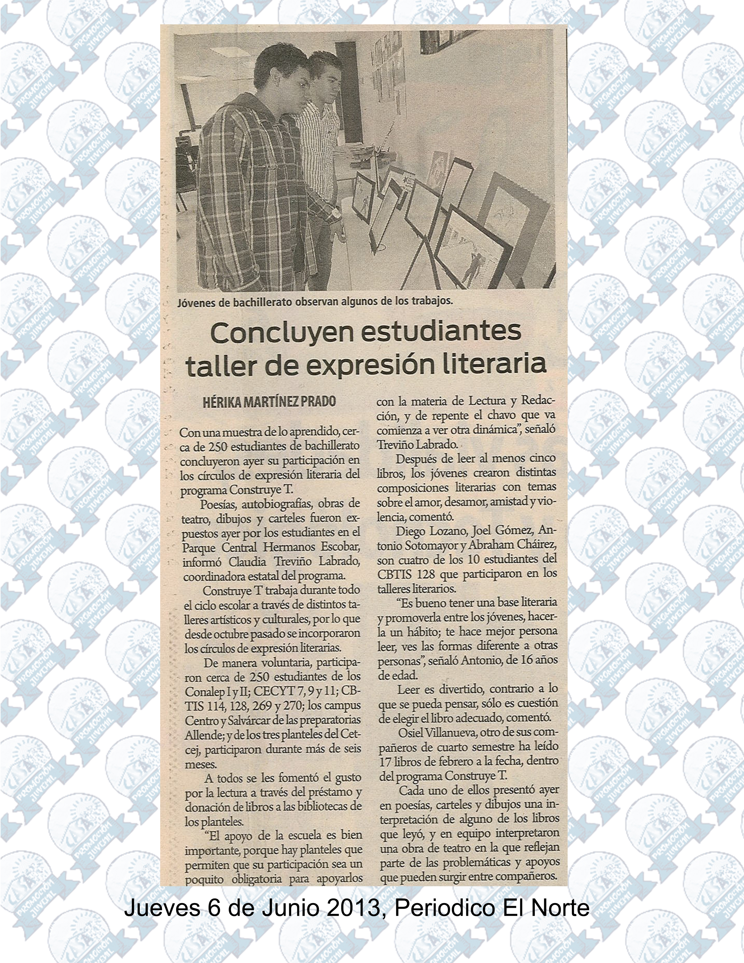 jueves 6 junio 2013
