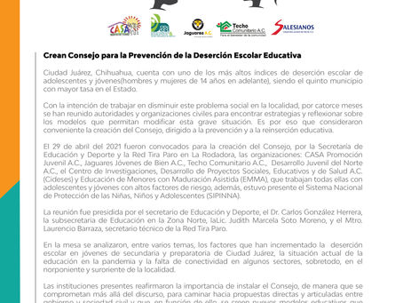 Contra la deserción escolar