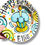 Thumbnail: Swirls and Candle Happy birthday cake plate 
