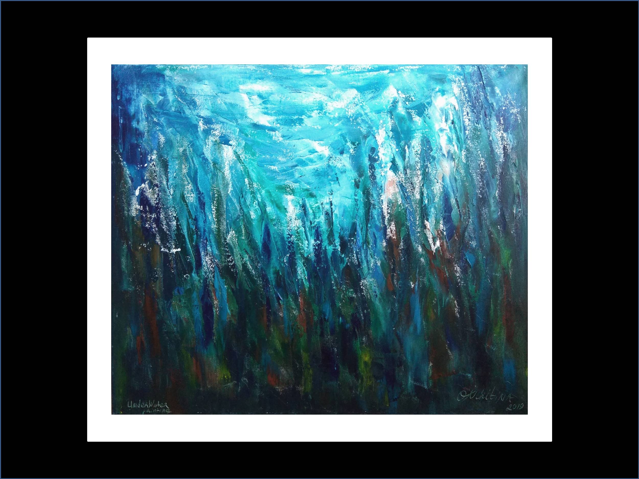 Underwater painting "The mood" 2019