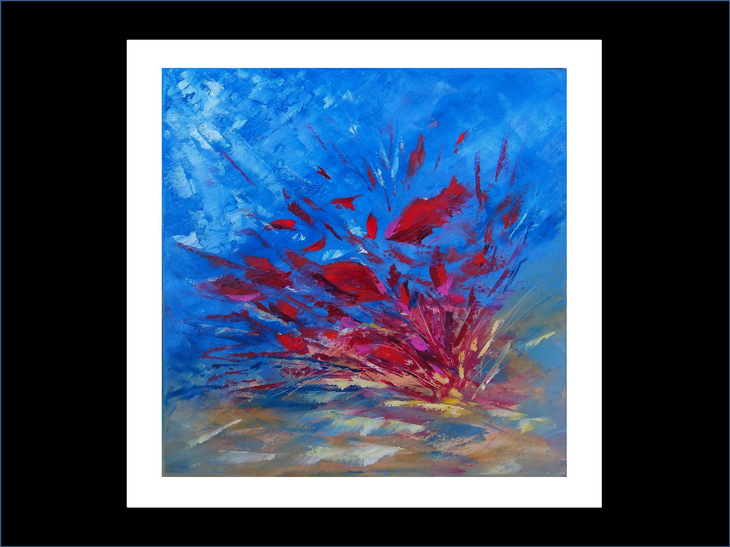 Underwater painting "Red boom"