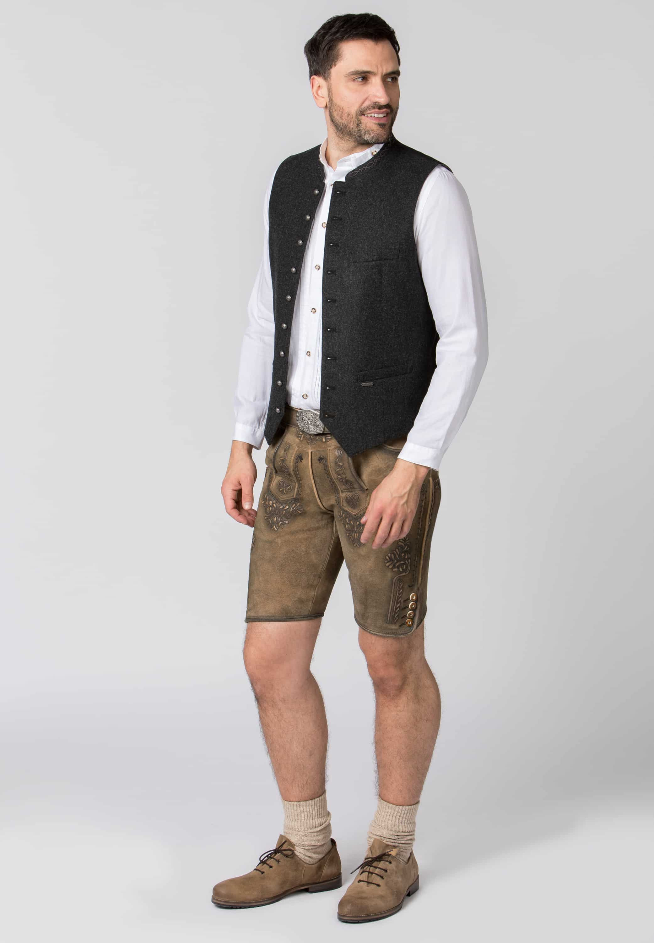 Vest Devito i antrasitt – autentisk Oktoberfest-vest