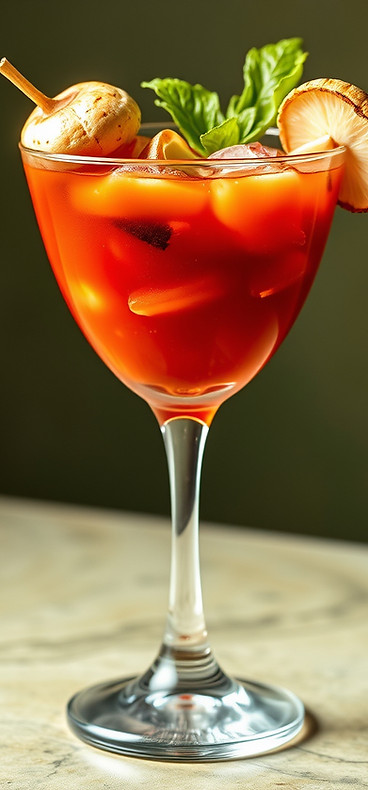 Large elaborate Bloody Mary Glass with cocktail mushrooms.jpg