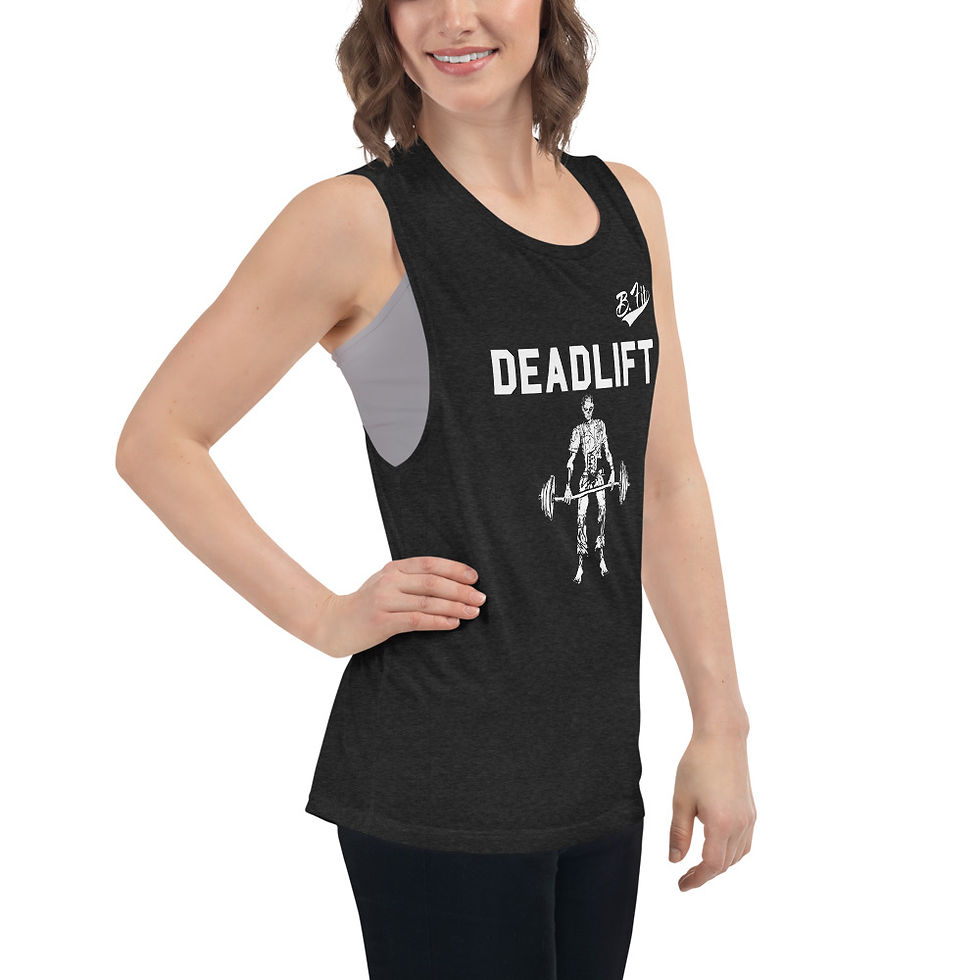 Thumbnail: Ladies’ B.Deadlift Muscle Tank