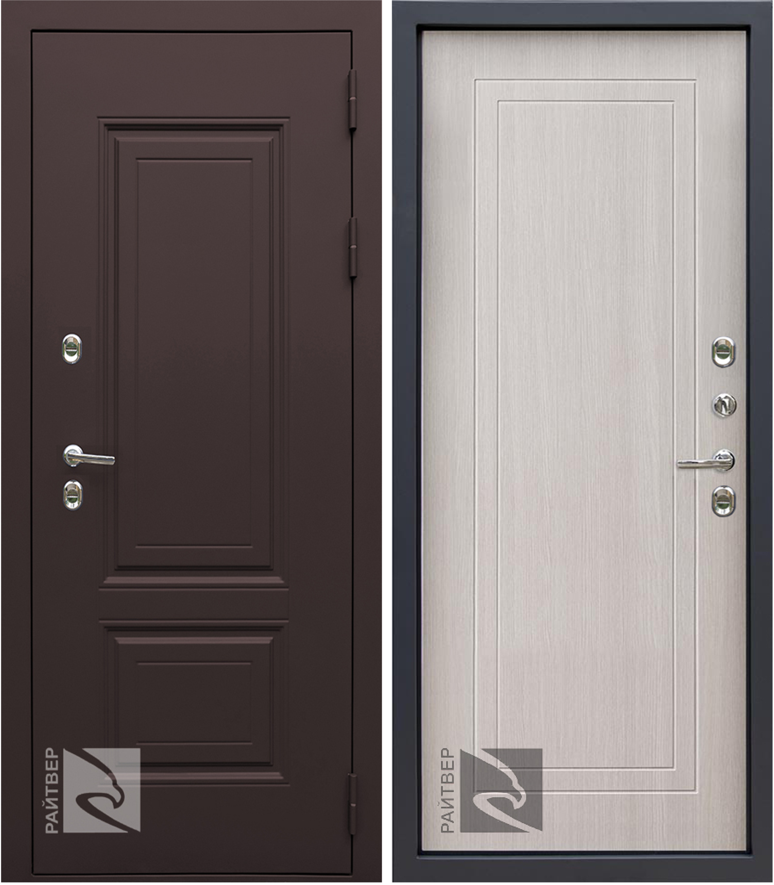 Купить входную металлическую дверь с терморазрывом Райтвер Консул 8017 Термо