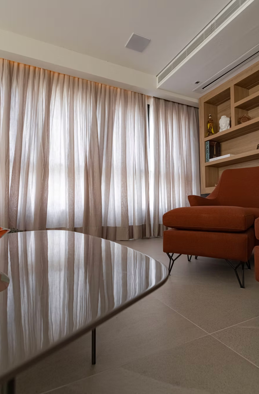 Custom made-to-measure drapery panels by Ryan Home & Millwork