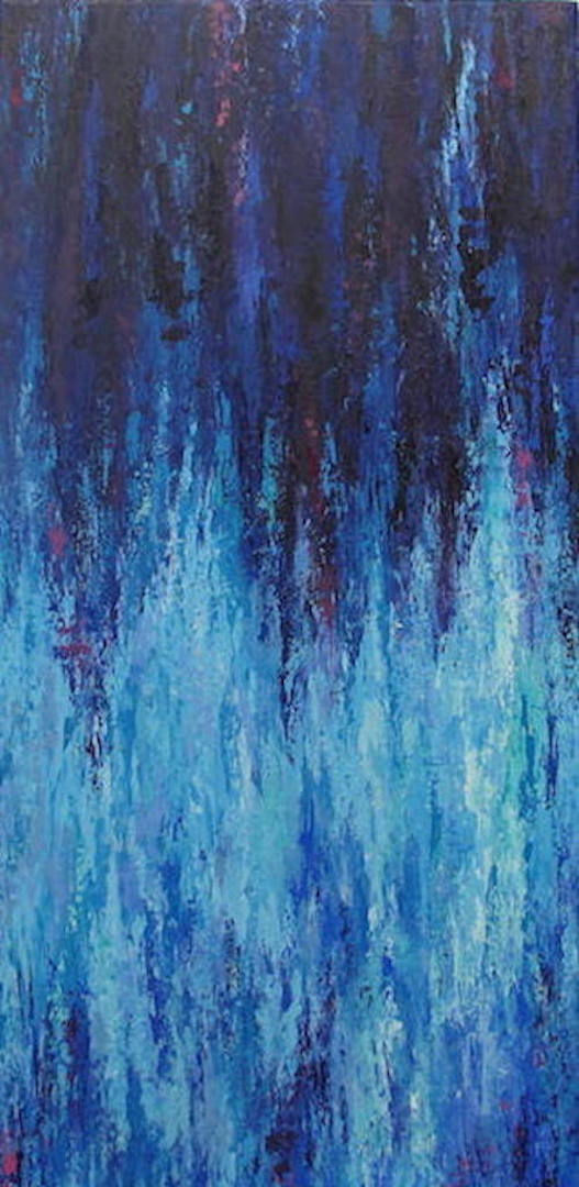 Blues falling in the blue