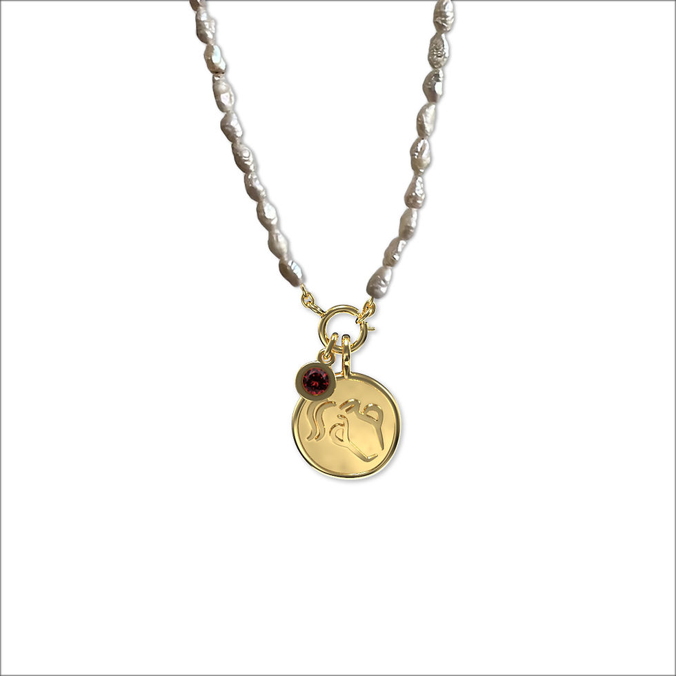 Thumbnail: DYT - Birth Charms & Raw Pearls - Size S