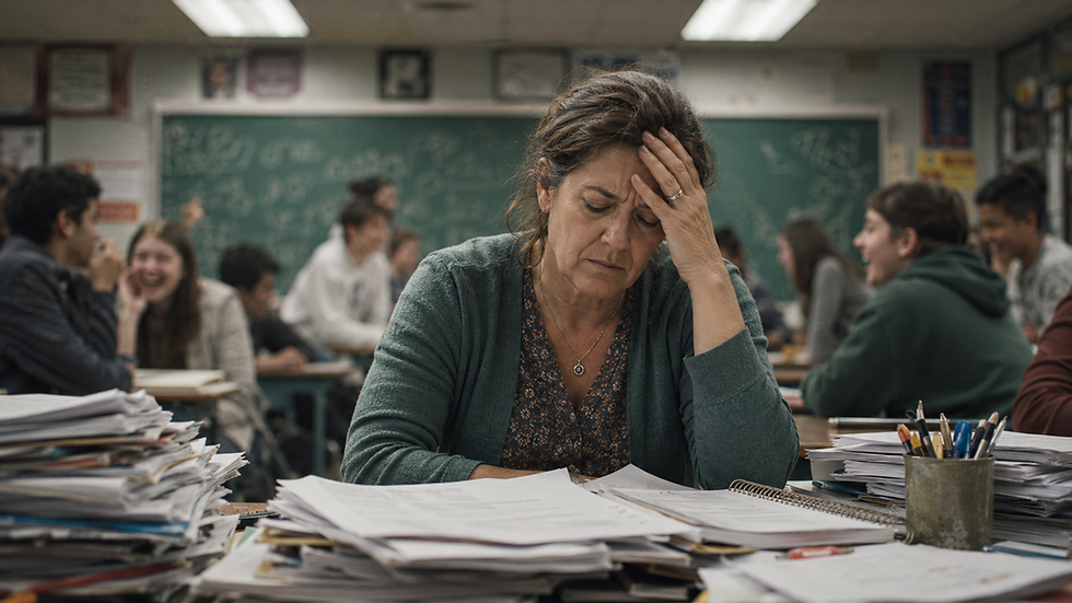 Burnout em Professores: Como a indisciplina nos bastidores prepara o terreno para o esgotamento docente