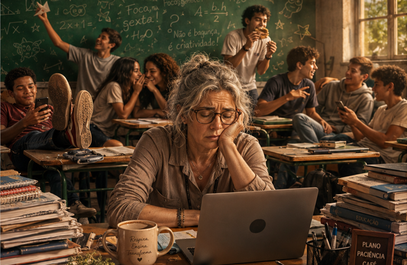 Rotina Escolar: O erro invisível que te deixa exausto e dá poder aos alunos indisciplinados