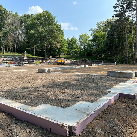 Large Guest House foundation excavation in Rosemount, MN