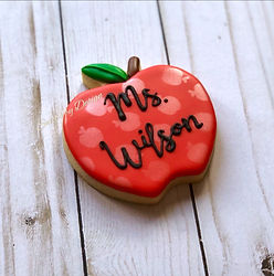 Teacher Apple Cookie