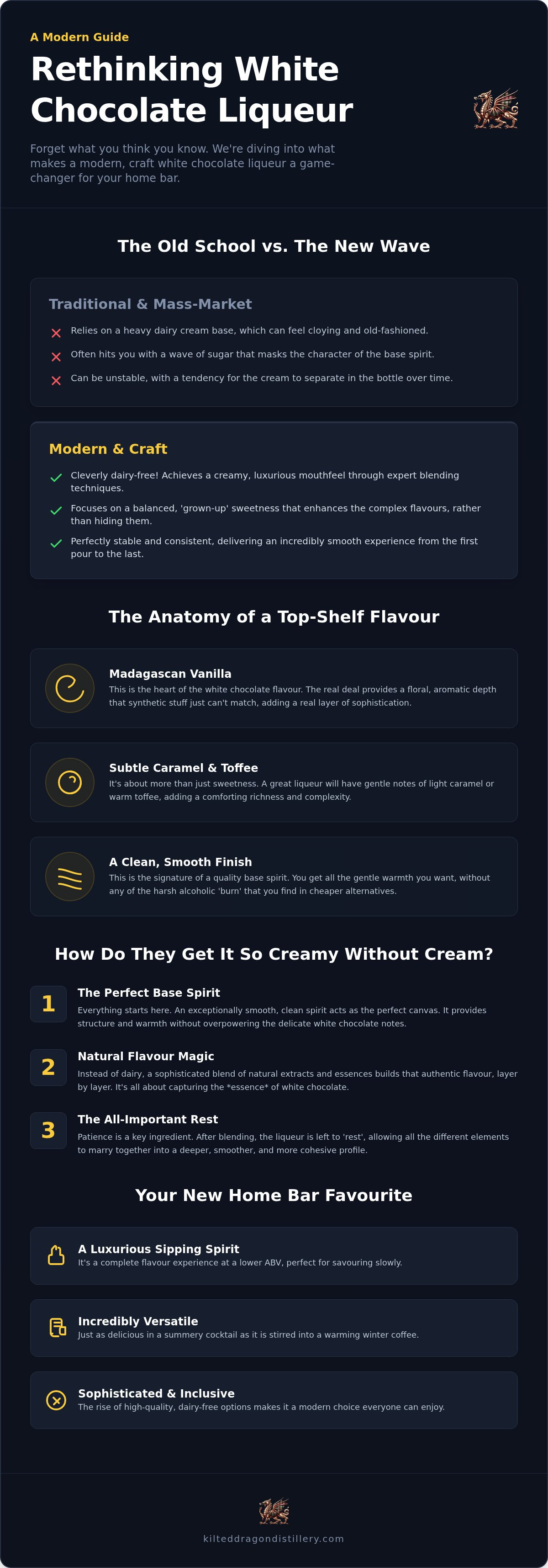White chocolate liqueur
