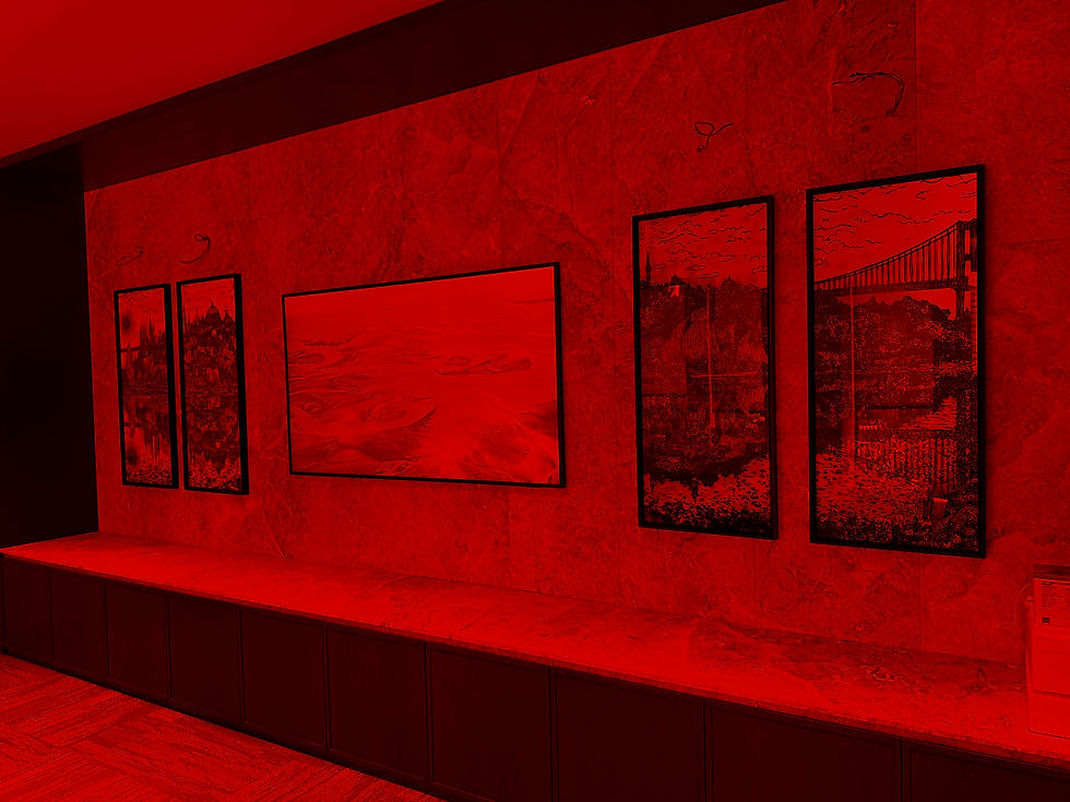 Istanbul’s skyline brought to life through optical art! Engineered a custom lenticular Doodlism artwork that transforms with every step in a corporate office