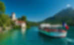 bateau sur le lac d'Annecy