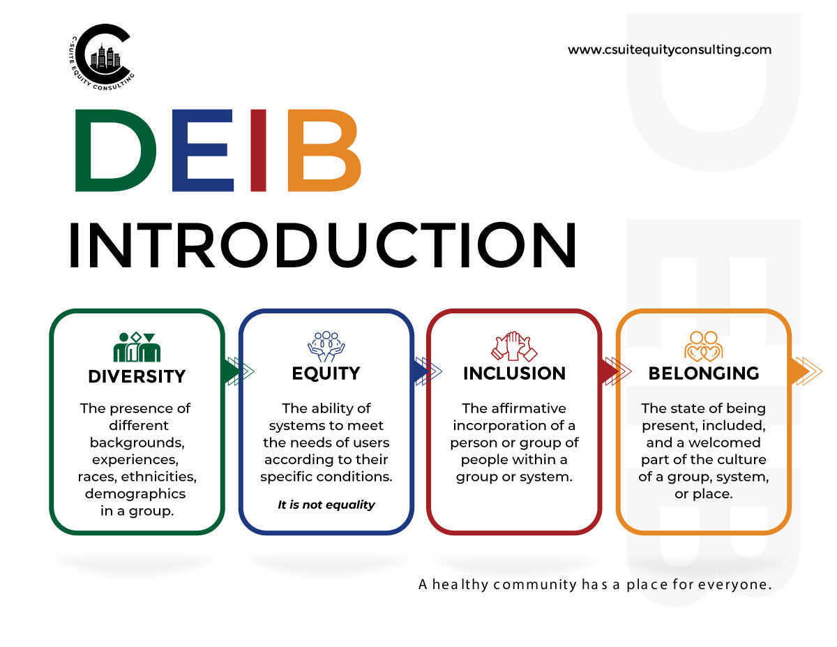 Diversity Equity Inclusion & Belonging Infographic