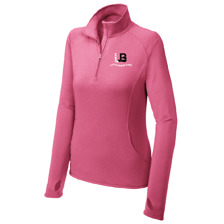 Thumbnail: Sport-Tek® Ladies Sport-Wick® Stretch 1/4-Zip Pullover - LBL - LST850