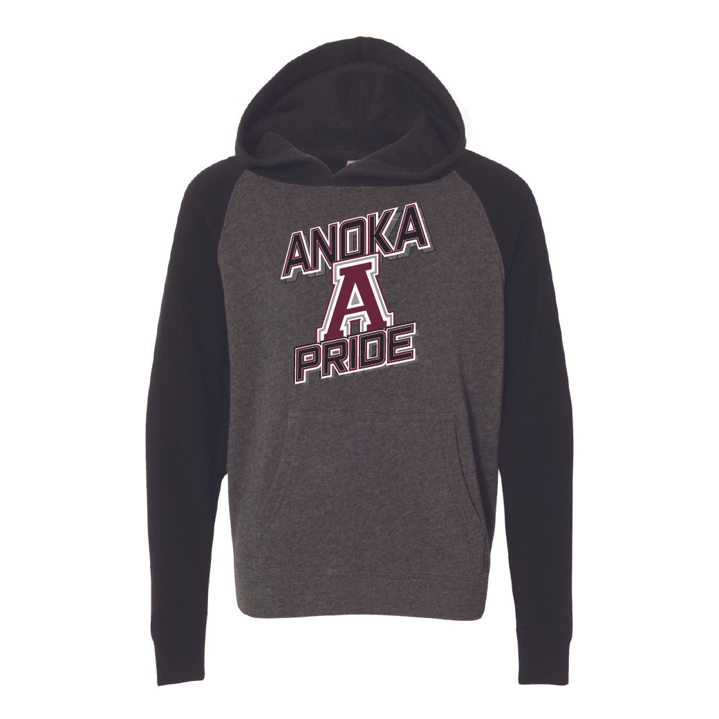 Independent Trading Co. - Youth Raglan Hooded Sweatshirt - AMS - PRM15YS