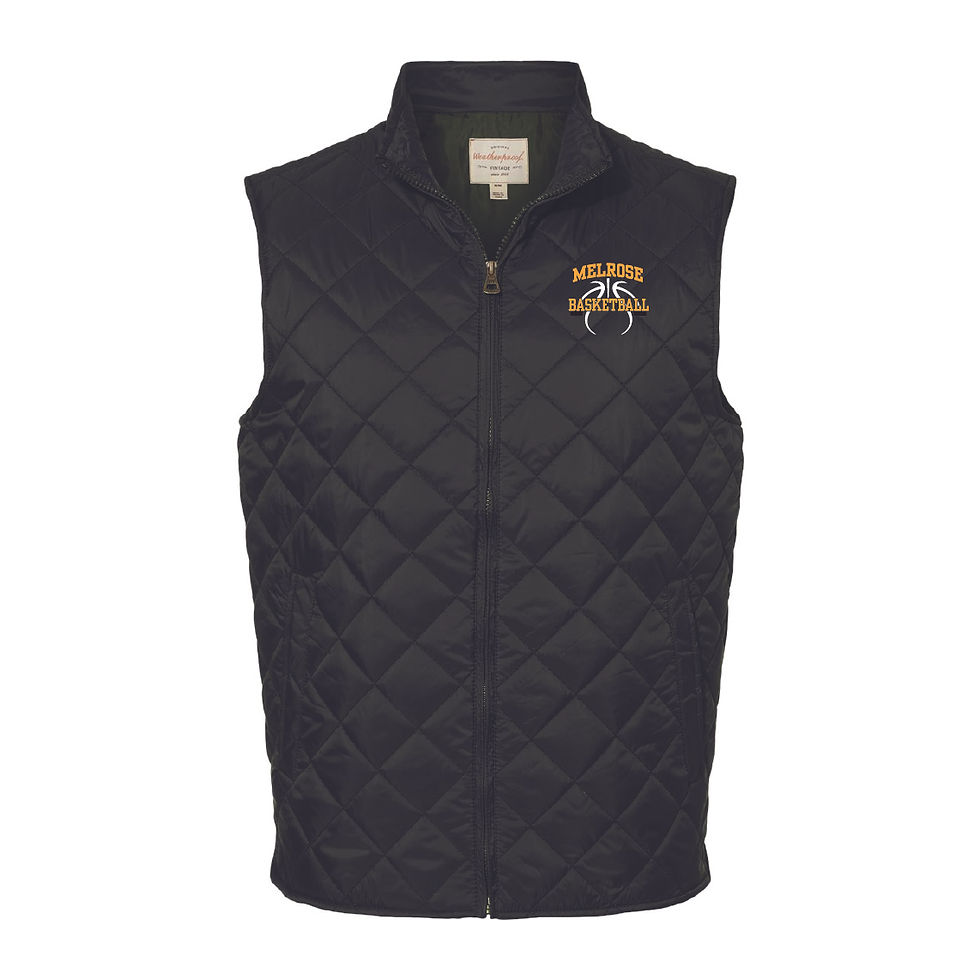 Embroidery BB Men's Weatherproof - Vintage Diamond Quilted Vest - MD - 207359