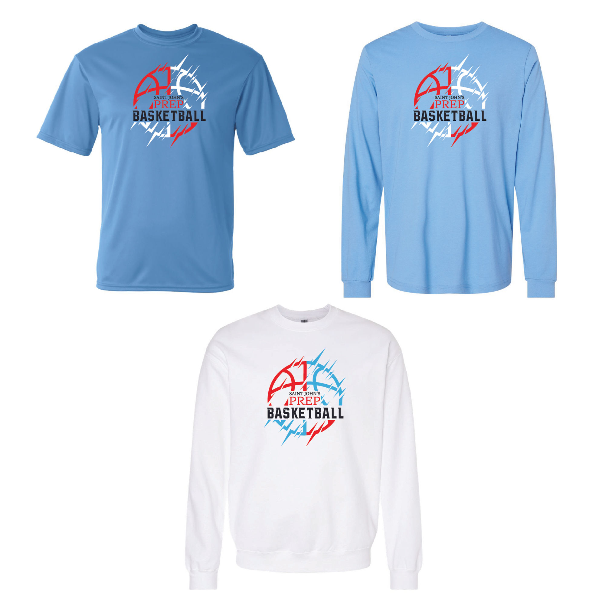 Package #2 - T-Shirt, Long Sleeve & Crew