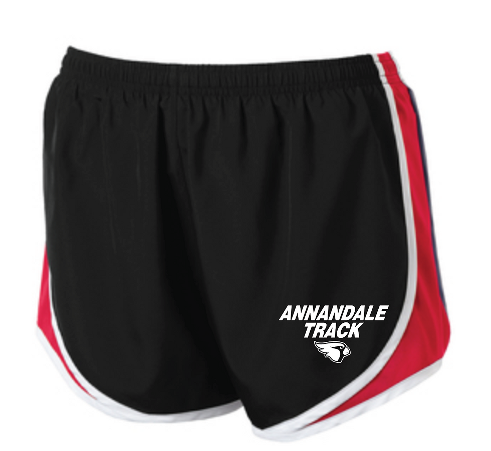 Sport-Tek® Ladies Cadence Short • LT304 • black/true red/white