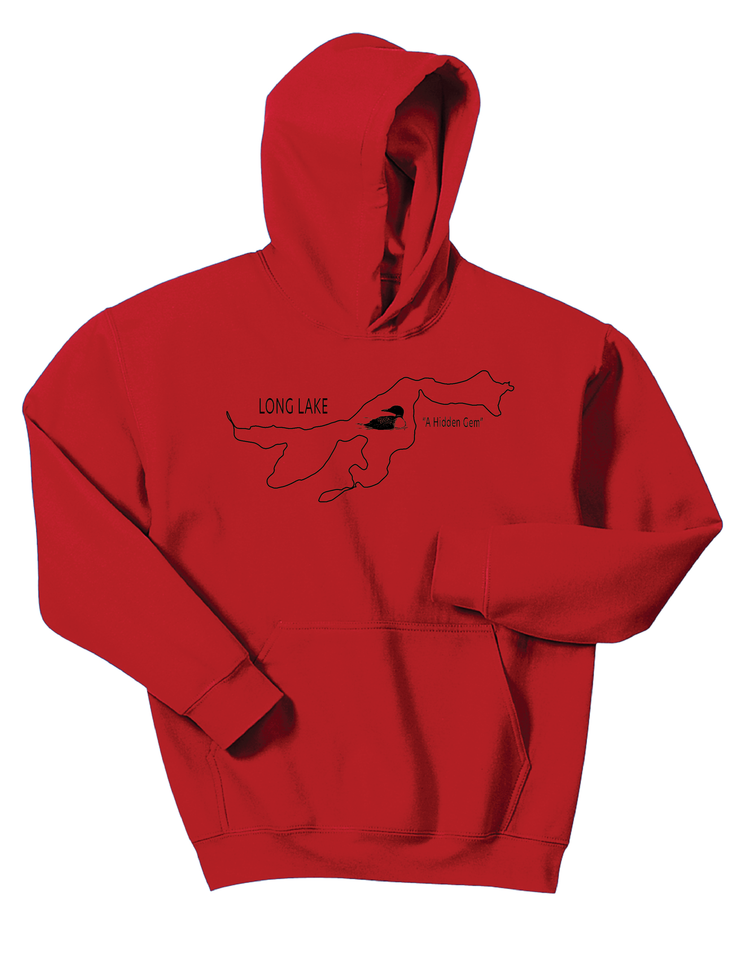 18500B - Gildan® - Youth Heavy Blend™ Hooded Sweatshirt - Long Lake
