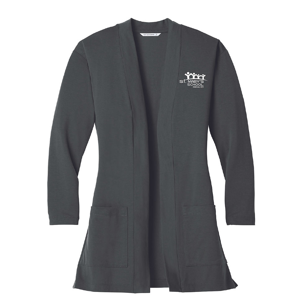 Thumbnail: Embroidered Port Authority Ladies Concept Long Pocket Cardigan - SMarys - LK5434