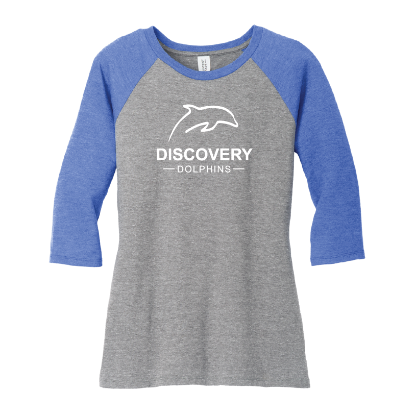 District ® Women’s Perfect Tri ® 3/4-Sleeve Raglan - DM136L